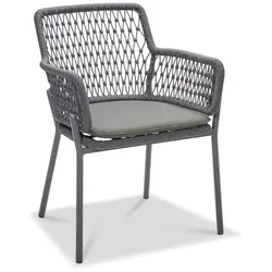 Musterring Gartenstuhl London Aluminium Grau