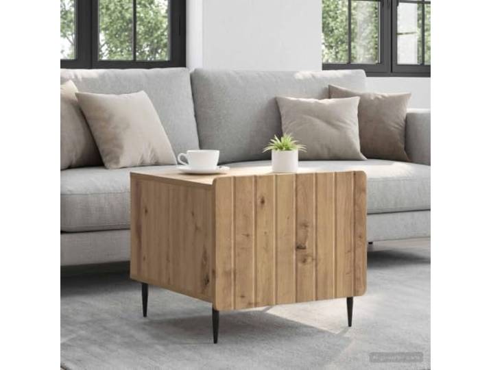 pokgdf Couchtisch Artisan-Eiche 49 x 50 x 42 cm Holzwerkstoff mit 2 Ebenen 2-Ebenen-Design, pflegeleichte Oberfläche, vielseitig einsetzbar, robuste Verarbeitung, zeitlose Optik