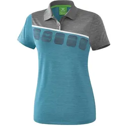 Erima, Damen, Sportshirt, 5-C Poloshirt Damen (38), Blau