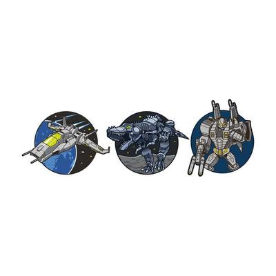 SCHNEIDERS Schulranzen Patches 3er Set Space Robots