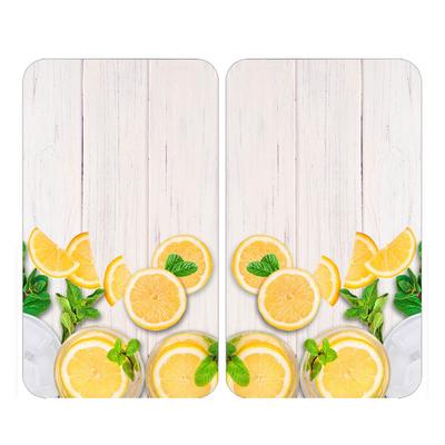 Herdabdeckplatten 2er Set Zitronen WENKO