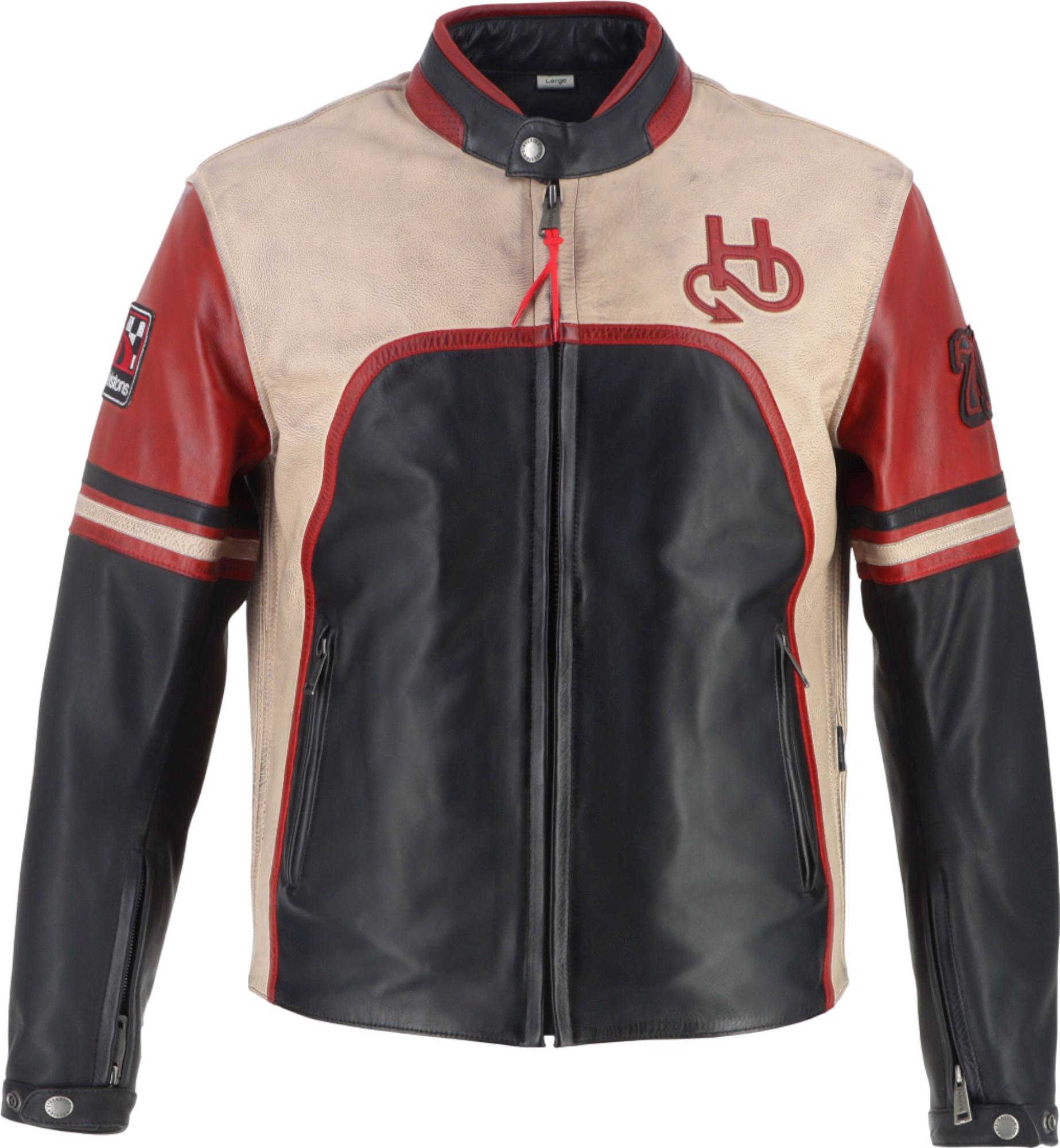 Helstons Indianapolis Motorrad Lederjacke 2025003-NBR-M