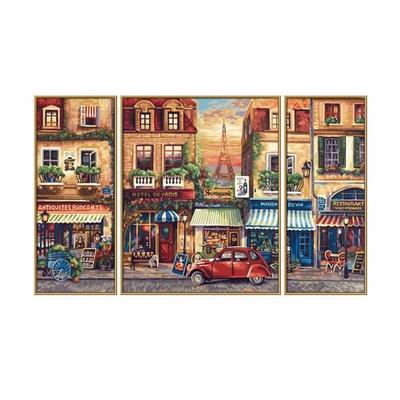 Malen nach Zahlen - Paris Nostalgie (Triptychon)