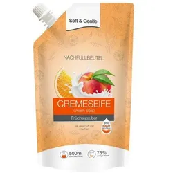 Seife Soft & Gentle Cremeseife Früchtezauber Nachfüllbeutel pH-hautneutral, auch für empfindliche Haut geeignet
