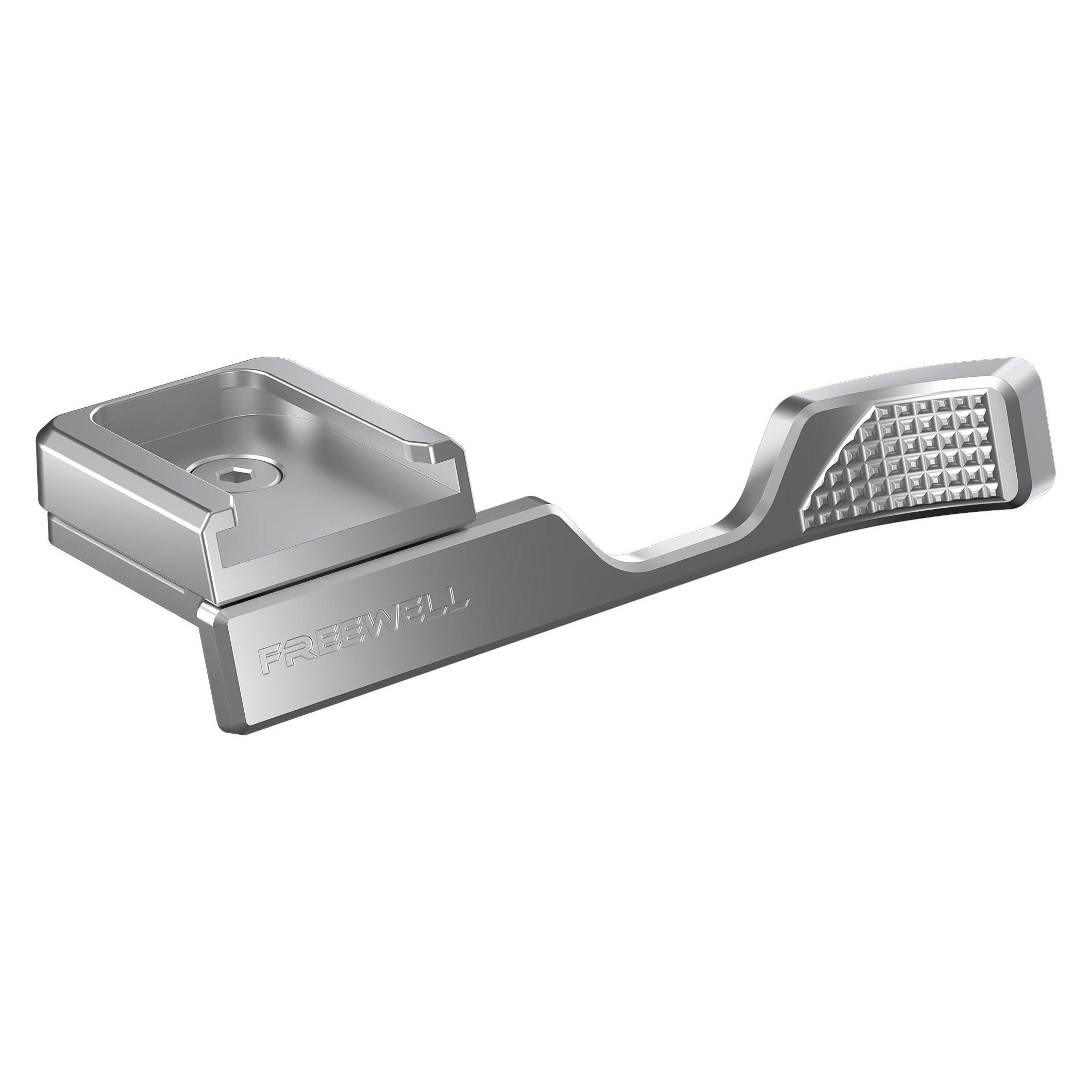 Freewell Fuji X100VI Thumb Grip with Cold Shoe Mount (Silver) (Handgriff) (FW-FU-XTGS)