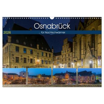 Osnabrück für Nachtschwärmer (Wandkalender 2026 DIN A3 quer), CALVENDO Monatskalender