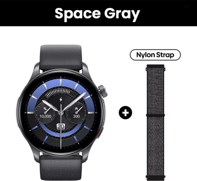 Inspire Essentials Zeblaze Btalk 3 GPS Smartwatch With AMOLED Display And Bluetooth Calling gray
