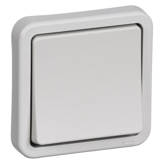 LK Opus 74 afbryder1 polet 16A 250VAClysegrå (AAK522M5503)