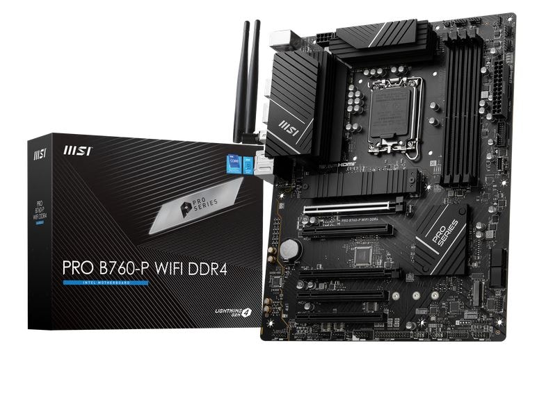 MSI PRO B760-P WIFI DDR4 ATX Mainboard - Sockel 1700