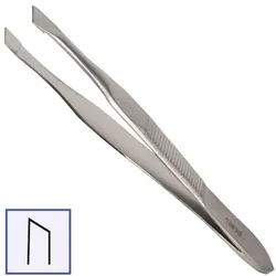 Canal Haarpinzette schräg rostfrei, 8 cm