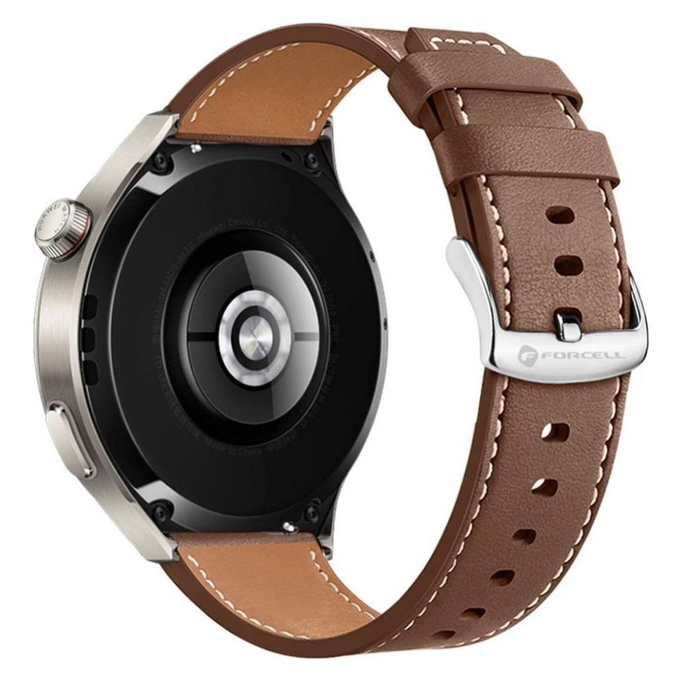 Forcell Strap F-DESIGN FS21 eco leather strap for SAMSUNG Watch 22 mm brown (22 mm, eco leather, Synthetic leather) (59428289)