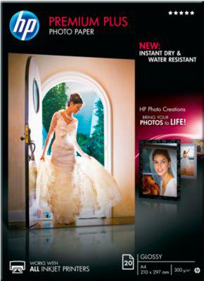 Fotopapier HP Premium Plus, glänzend, DIN A4, 20 Blatt
