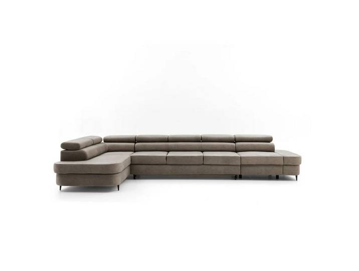 Muffo Ecksofa PRIAM XXL, Funktion Schlafen, elegante einfache Form