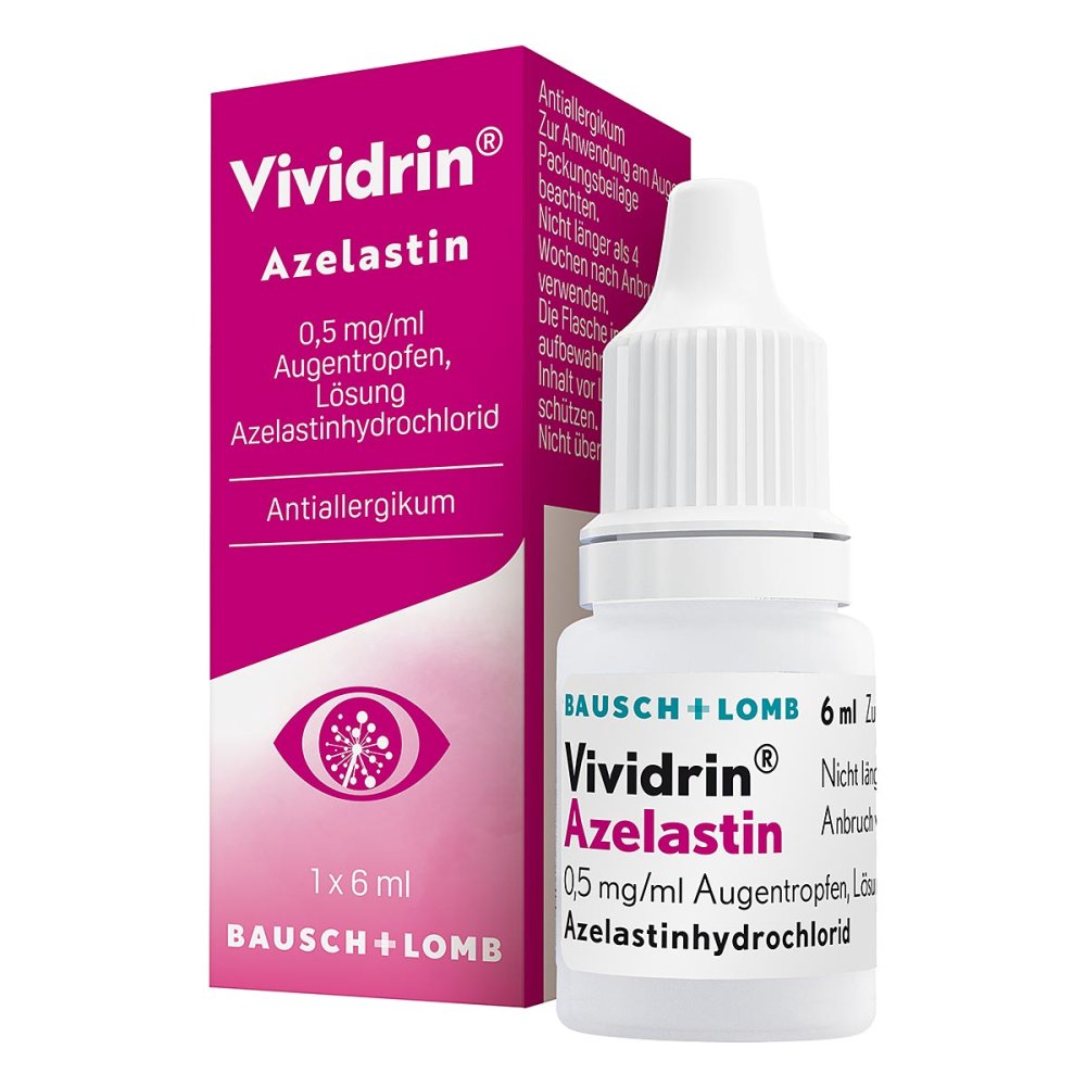 Dr. Gerhard Mann Vividrin Azelastin Augentropfen bei Heuschnupfen und Allergien 12910546