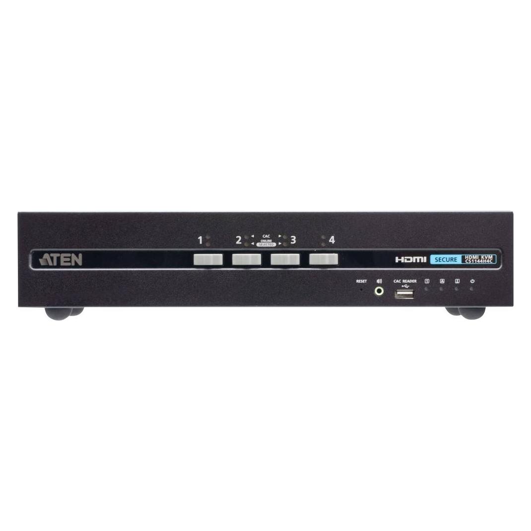Aten CS1144H4C 4-Port USB HDMI Dual Display Secure KVM Switch mit CAC (CS1144H4C-AT-G)