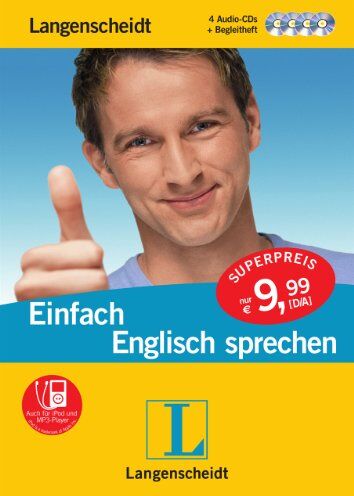 Langenscheidt Einfach Englisch sprechen - 4 Audio-CDs mit Begleitheft: Deutsch - Englisch (Langenscheidt Einfach sprechen) - Preis vom 09.10.2026 07:28:09 h