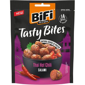 BiFi Fleischsnack Salami Tasty Bites, Thai Hot Chili, 50 g