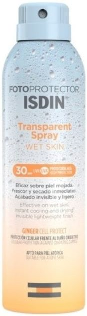 Isdin Fotoprotector Transparent Spray Wet Skin SPF30 250ml