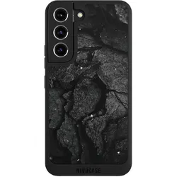Nivocase Handyhülle für Samsung Galaxy S22 Hülle NIVOpure Case Schwarz Beton Stein schwarz (Samsung Galaxy S22), Smartphone Hülle, Schwarz