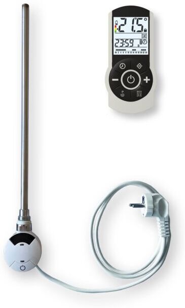 Bemm Heizstab T ZENELT07SW mit Raumregler, 700 W, Gehäuse weiß, Kabel weiß