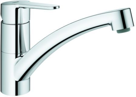 Grohe Spültisch-Einhebelmischer 31680000 chrom, schwenkbarer, flacher Auslauf