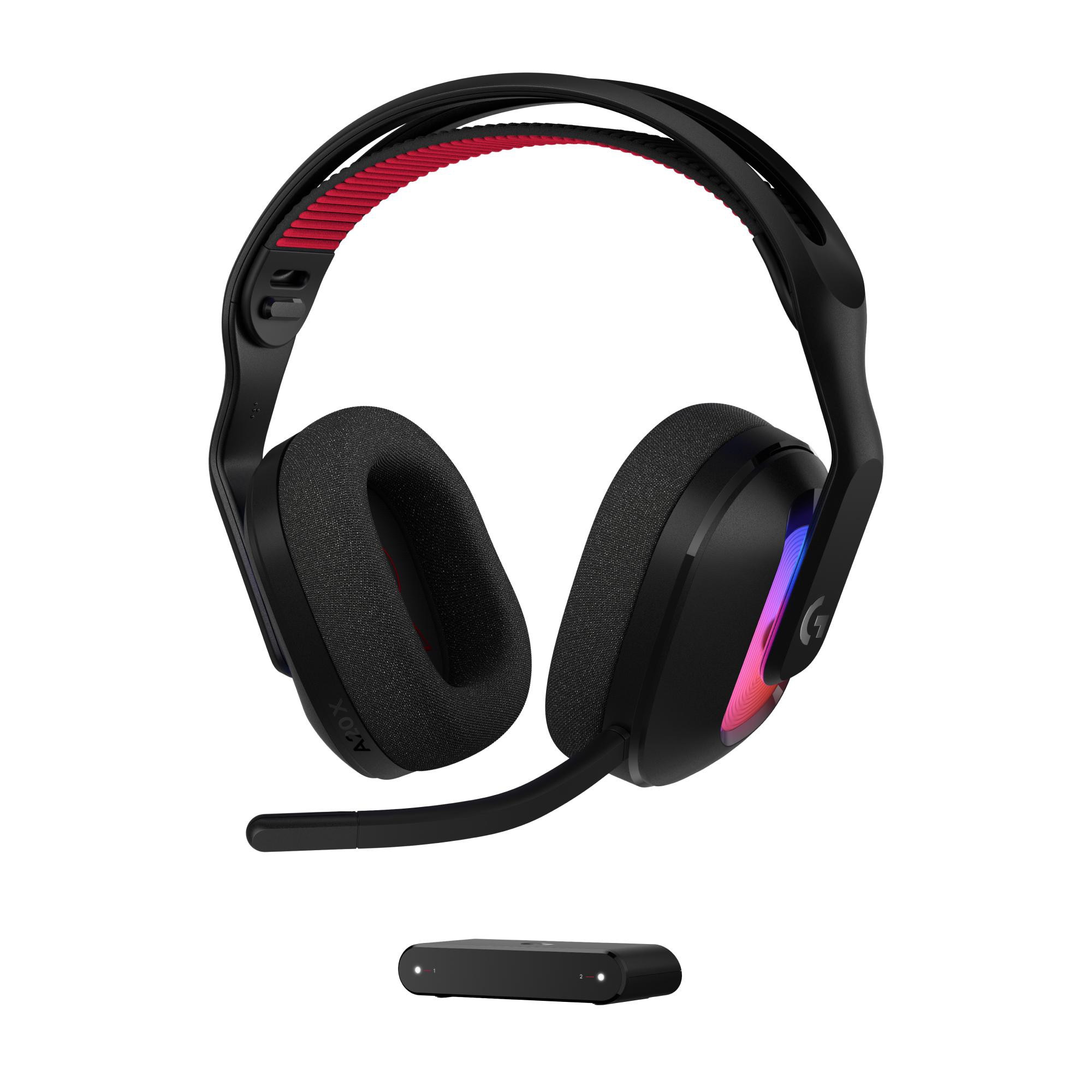 Logitech Gaming LogitechG ASTRO A20 X Schwarz - Kabelloses LIGHTSPEED Gaming-Headset und PLAYSYNC Basisstation 939-002247