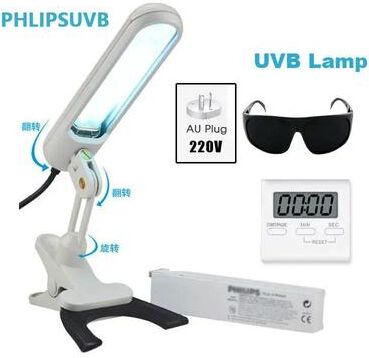 Inspire Select 311nm UVB Light Therapy Lamp Portable Phototherapy Device For Psoriasis, Vitiligo, Eczema & Dermatitis Skin Care 220 V Au Plug