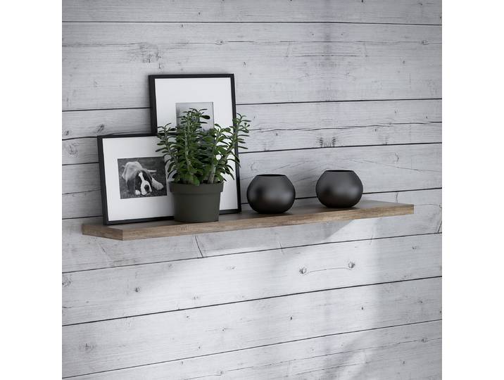 Étagère murale Panneau aggloméré plaxé Marron 140cm