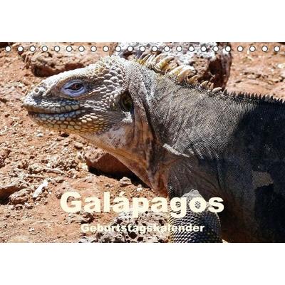 Galápagos Geburtstagskalender (Tischkalender immerwährend DIN A5 quer)