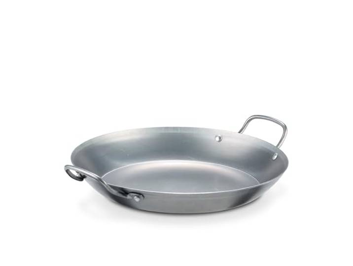 GSW 860611 GastroTraditionell Lyoner Eisen Paella-Pfanne - 34cm, Grau