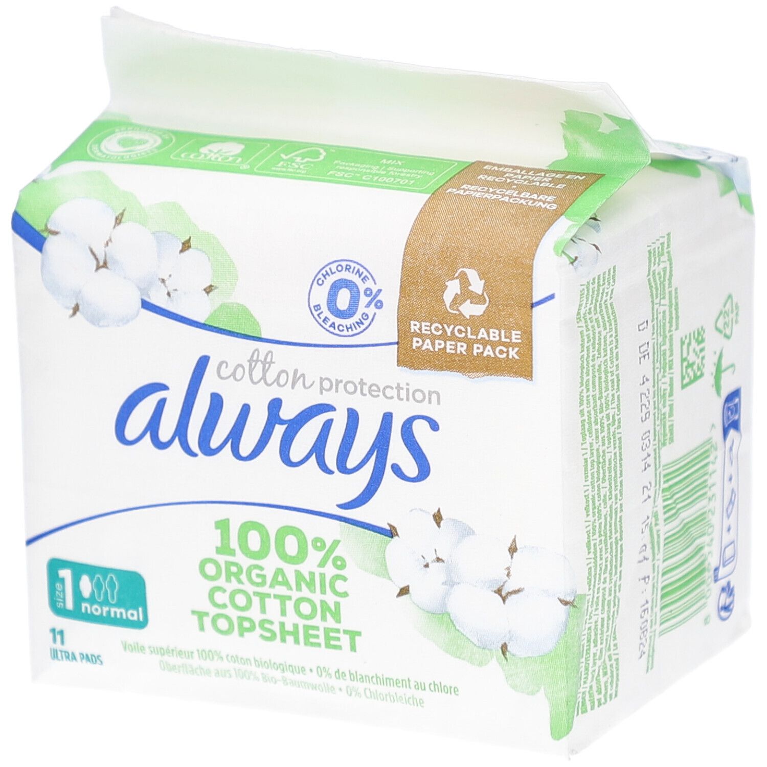 Always Ultra Binde Cot Protect Norm Flügel 11 Stk St Binden