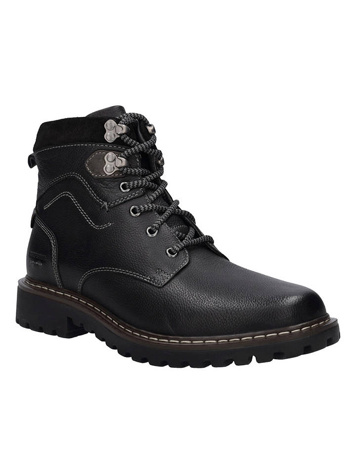 Josef Seibel Leder-Boots "Tinus 01" in Schwarz - 45