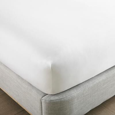 Whisper Organic Organic Cotton Sateen 300 Thread Count Fitted Sheet