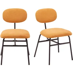 Stuhl-Set Pino Orange Mikrofaser