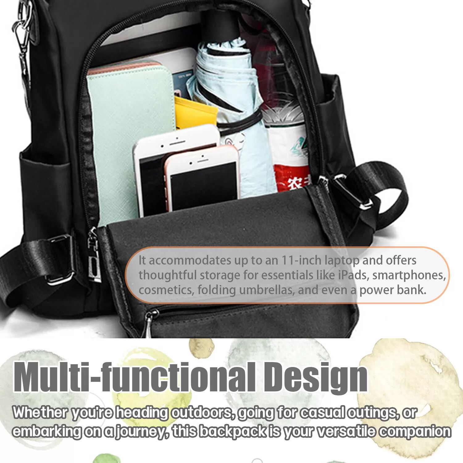 INF Wasserdichter Rucksack mit Diebstahlschutz