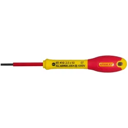 STANLEY FATMAX Schraubendreher Schl. Klingenlänge 50 mm B. 2,5 mm isol. b. 10.000 V - 0-65-410