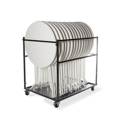 Feros Stehtisch Transportwagen groß, Hammerschlag, 127x97x120cm (BxTxH), T90120
