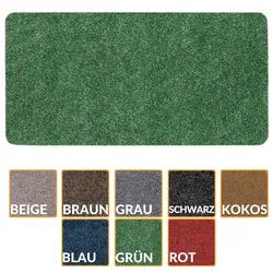 Fußabtreter Schmutzfangmatte Fußmatte Sauberlaufmatte Fußabstreifer Eingang POET Mehrfarbig - Grün, 40 x 80 cm