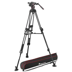 608 Videokopf Nitrotech mit 645 Stativ Fast Twin Alu
