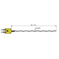 B + B Thermo-Technik 06001301-10 Luftfühler kalibriert (DAkkS-akkreditiertes Labor) -50 bis +260 °C Fühler-Typ K 06001301-10-D