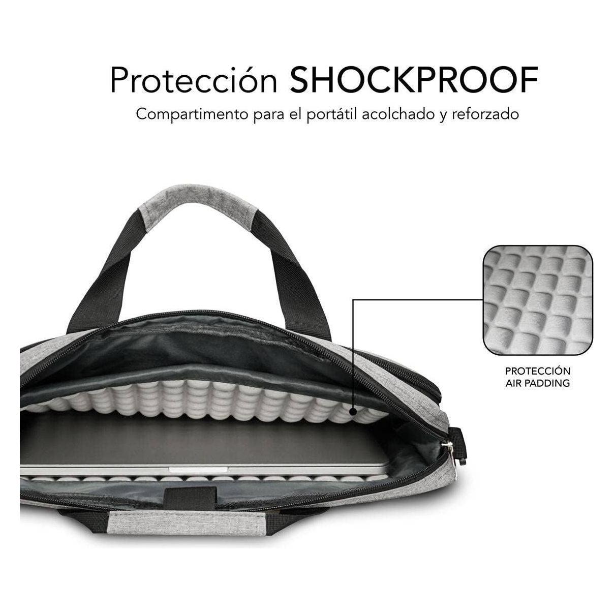 Subblim Maletin Air Padding Laptop Bag 15,6" Grey (15.60") (SUB-LB-4APLB10)