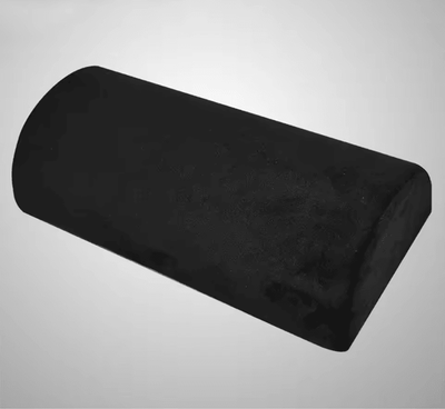 Inspire Essentials Half Moon Memory Foam Bolster Pillow For Legs Knees Back And Head Support 1 Pc Black