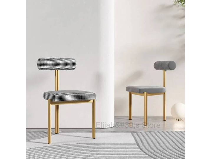 Chaises de salle à manger modernes design avec pieds en métal doré, chaise minimaliste pour salon, mariage, coiffeuse, terrasse, mobilier nordique