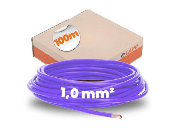 Lapp 100m H05V-K 1,0 mm² Violet - Bedradingskabel - Aderleiding PVC