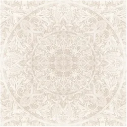FOTOTAPETE Mandala Aquarell Muster Ornament beige 288/288 cm