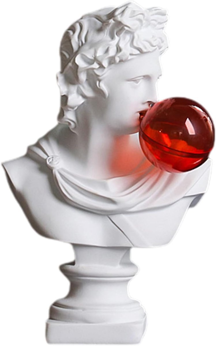 Apollo Buisbeeld Decoratie Klassiek Beeld B/D/H: 23 x 16 x 10,5 cm