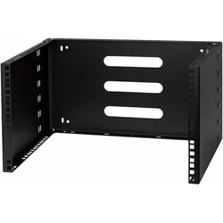 Stalflex Rack Holder Wall Mounted 19" 6U Black WRH19-6U-330B, Serverschrank Zubehör, Schwarz