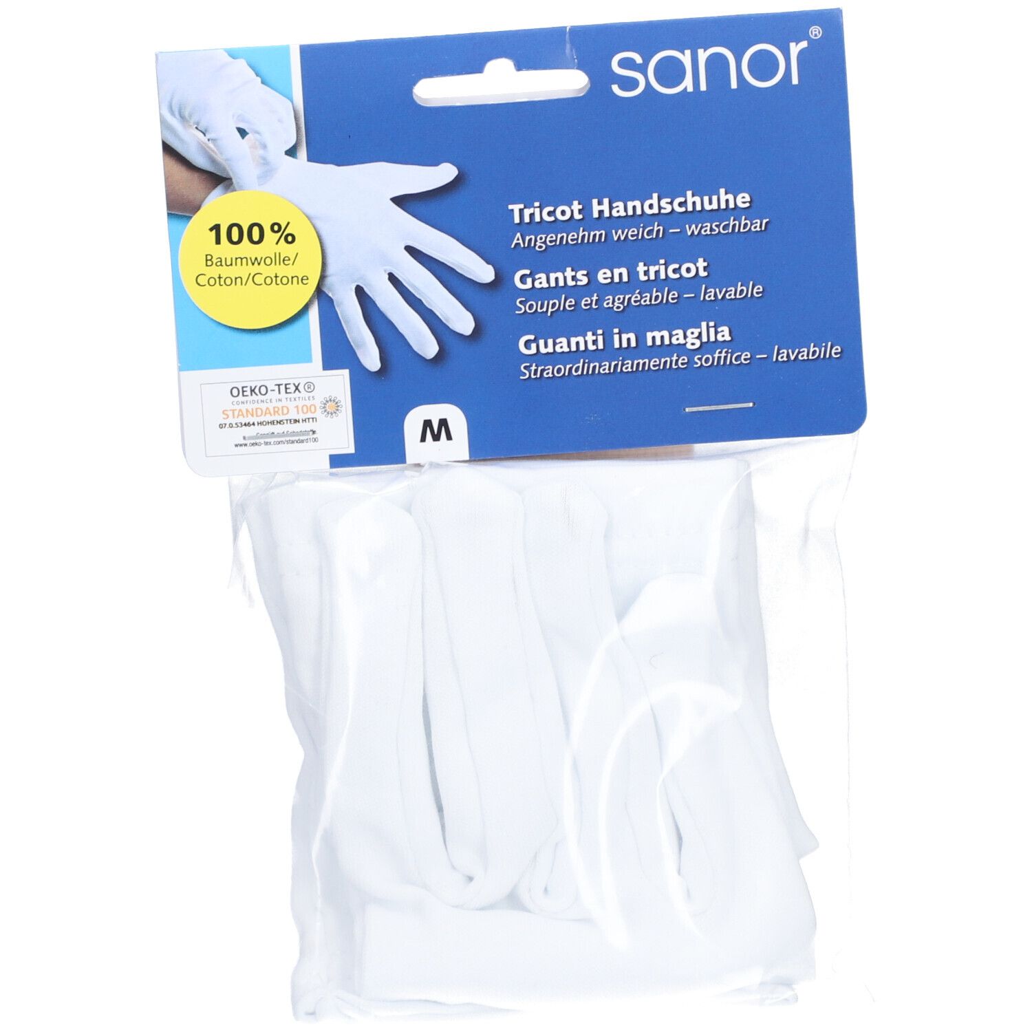 Sanor Tricot Handschuhe M 1 Paar St