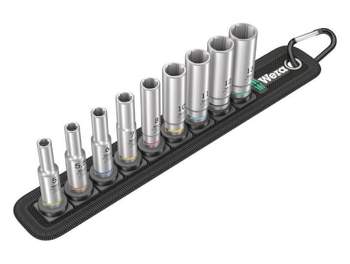 Steckschlüssel WERA Belt A D , bunt, Edelstahl, Schraubenschlüssel, Steckschlüssel