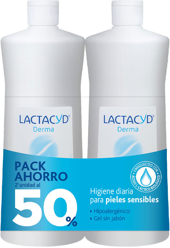 Lactacyd Derma Gel da bagno 2 x 1000 ml